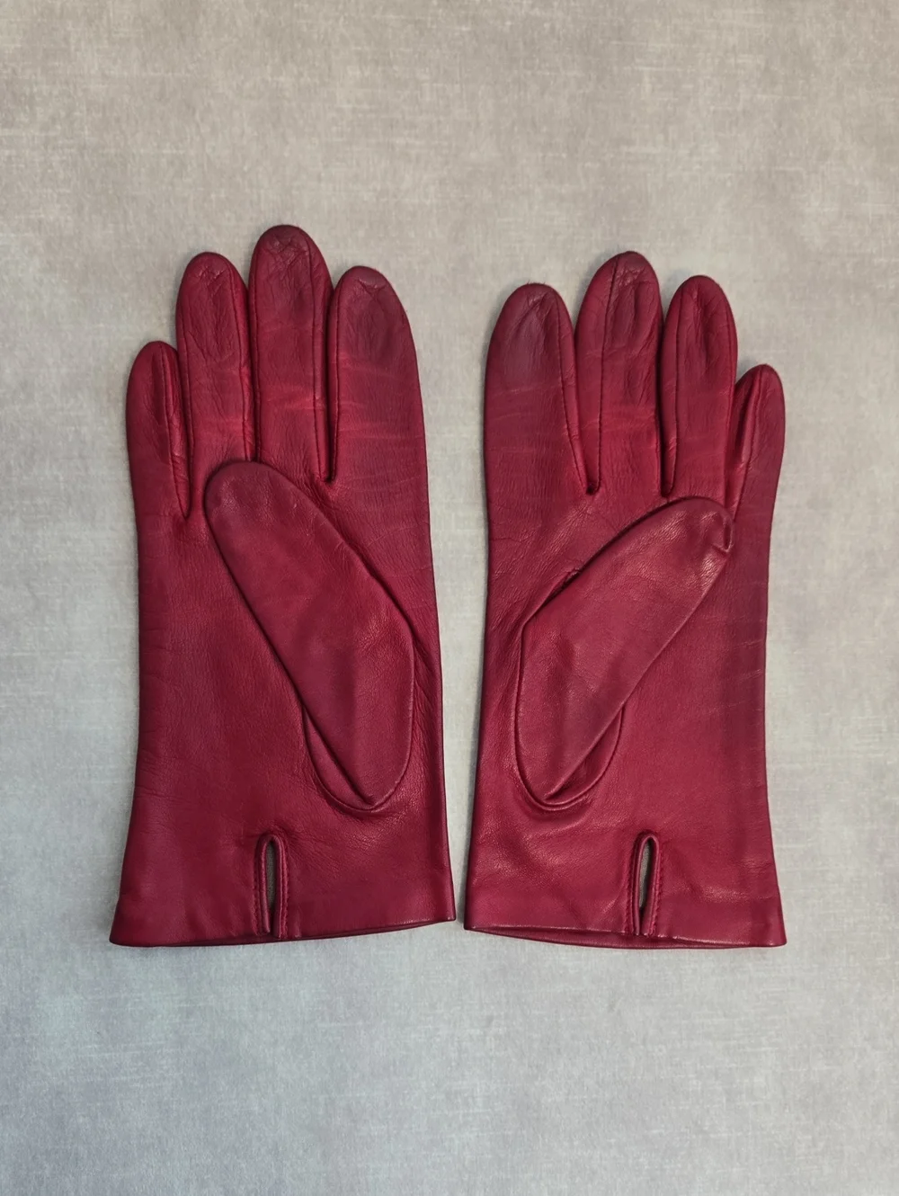 Leather Women's Gloves - Camel, Black, Red, Size 6-6.5